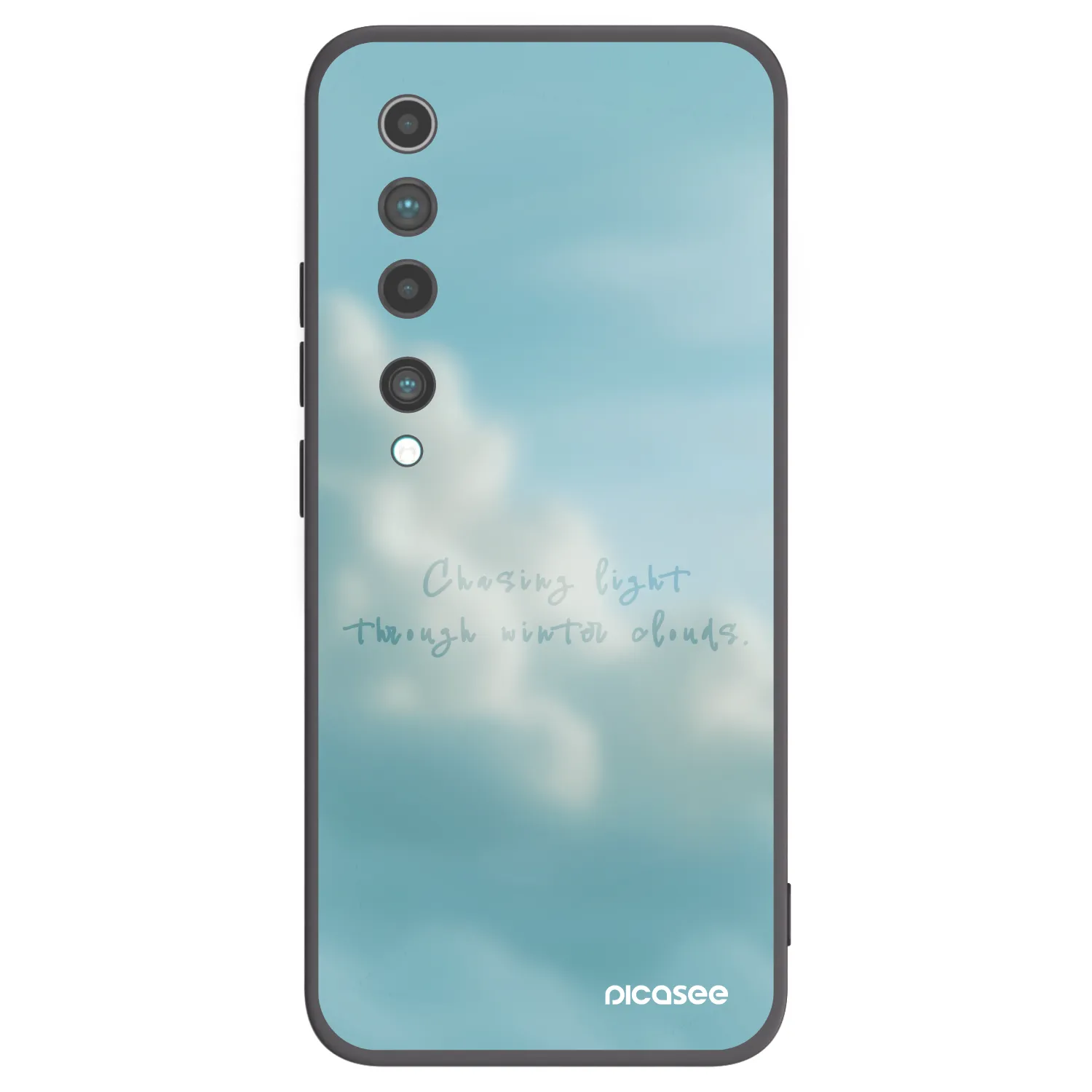 Picasee Μαύρη θήκη σιλικόνης για Xiaomi Mi 10 - CHASiNG LIGHT