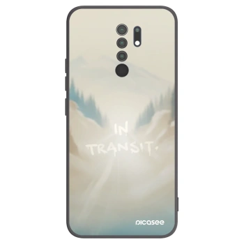 Picasee Μαύρη θήκη σιλικόνης για Xiaomi Redmi 9 - IN TRANSIT
