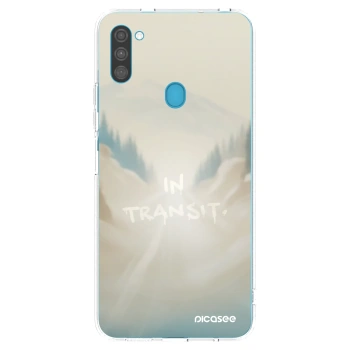Picasee διαφανής θήκη σιλικόνης Samsung Galaxy M11 - IN TRANSIT