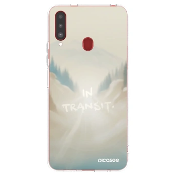 Picasee διαφανής θήκη σιλικόνης Samsung Galaxy A20s - IN TRANSIT