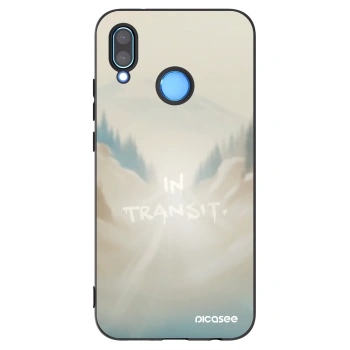 Picasee Μαύρη θήκη σιλικόνης για Huawei P20 Lite - IN TRANSIT