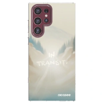 Picasee διαφανής θήκη σιλικόνης Samsung Galaxy S22 Ultra 5G - IN TRANSIT