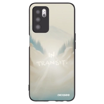 Picasee Μαύρη θήκη σιλικόνης για OPPO A16s - IN TRANSIT