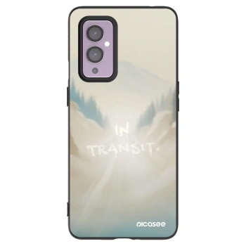 Picasee Μαύρη θήκη σιλικόνης για OnePlus 9 - IN TRANSIT