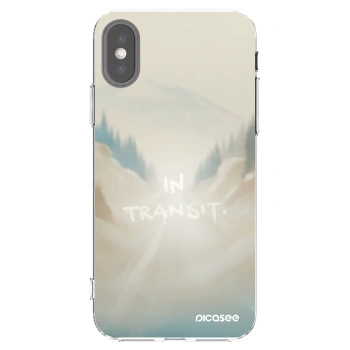 Picasee διαφανής θήκη σιλικόνης Apple iPhone X/XS - IN TRANSIT