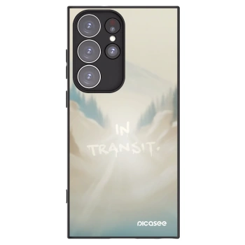 Picasee Μαύρη θήκη σιλικόνης για Samsung Galaxy S23 Ultra 5G - IN TRANSIT