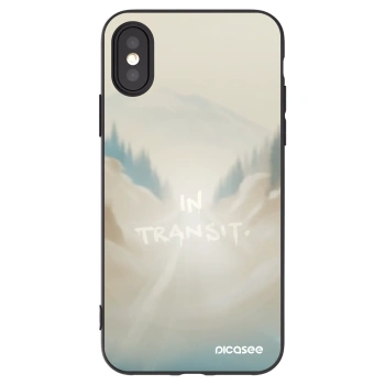 Picasee Μαύρη θήκη σιλικόνης για Apple iPhone X/XS - IN TRANSIT