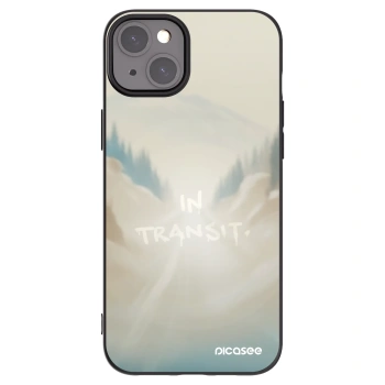 Picasee Μαύρη θήκη σιλικόνης για Apple iPhone 15 Plus - IN TRANSIT