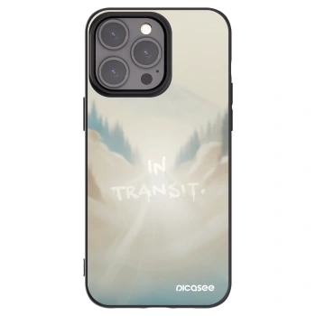Picasee Μαύρη θήκη σιλικόνης για Apple iPhone 15 Pro Max - IN TRANSIT
