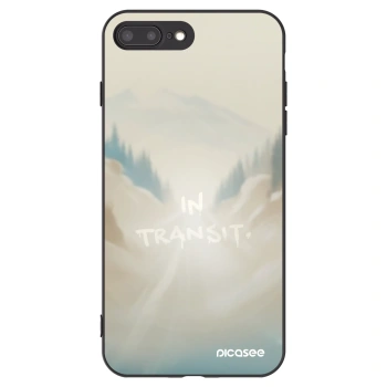 Picasee Μαύρη θήκη σιλικόνης για Apple iPhone 7 Plus - IN TRANSIT