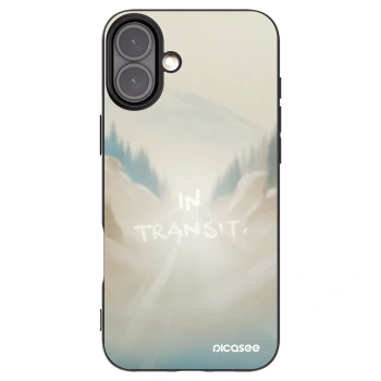 Picasee Μαύρη θήκη σιλικόνης για Apple iPhone 16 Plus - IN TRANSIT