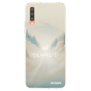 Picasee διαφανής θήκη σιλικόνης Samsung Galaxy A70 A705F - IN TRANSIT