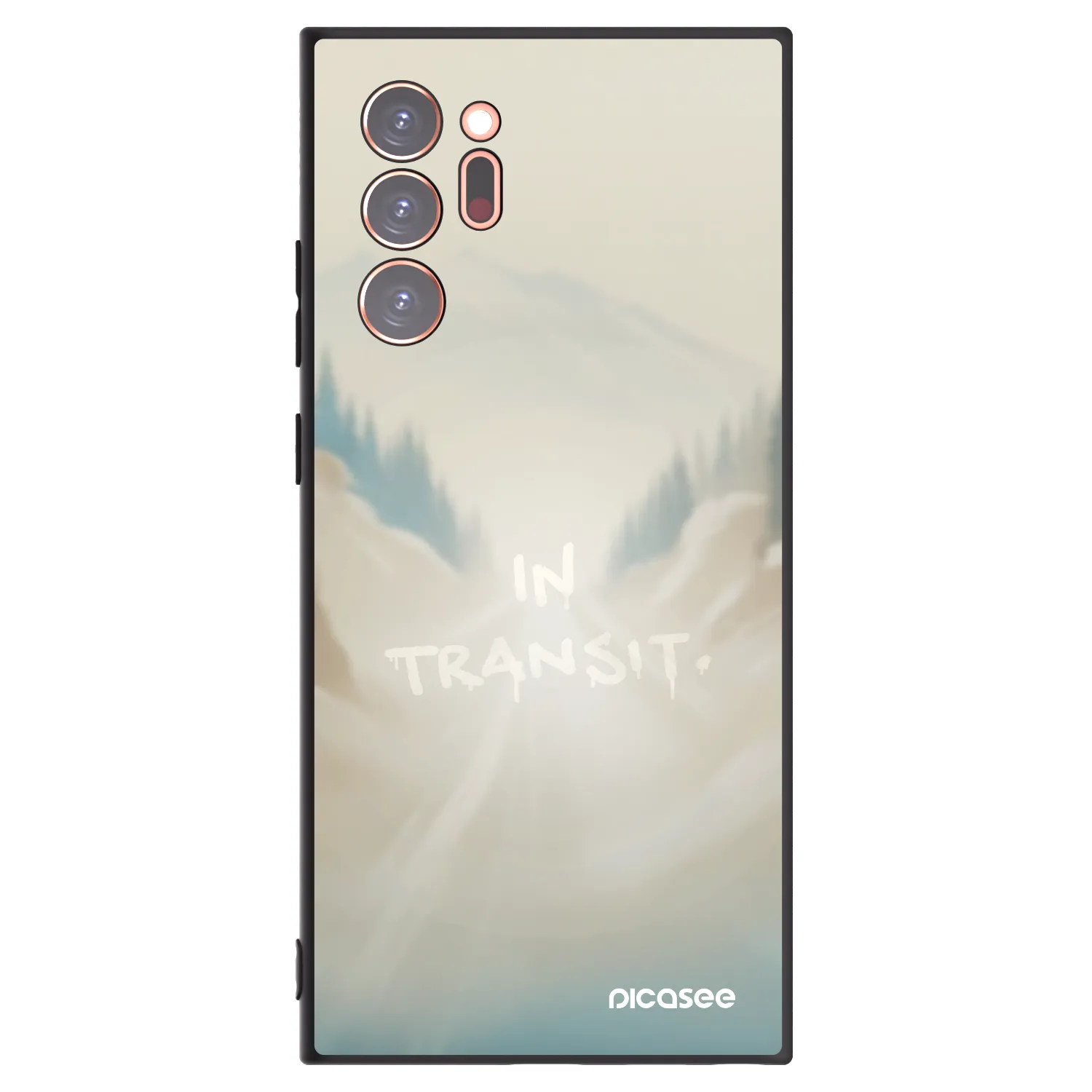 Picasee Μαύρη θήκη σιλικόνης για Samsung Galaxy Note 20 Ultra - IN TRANSIT