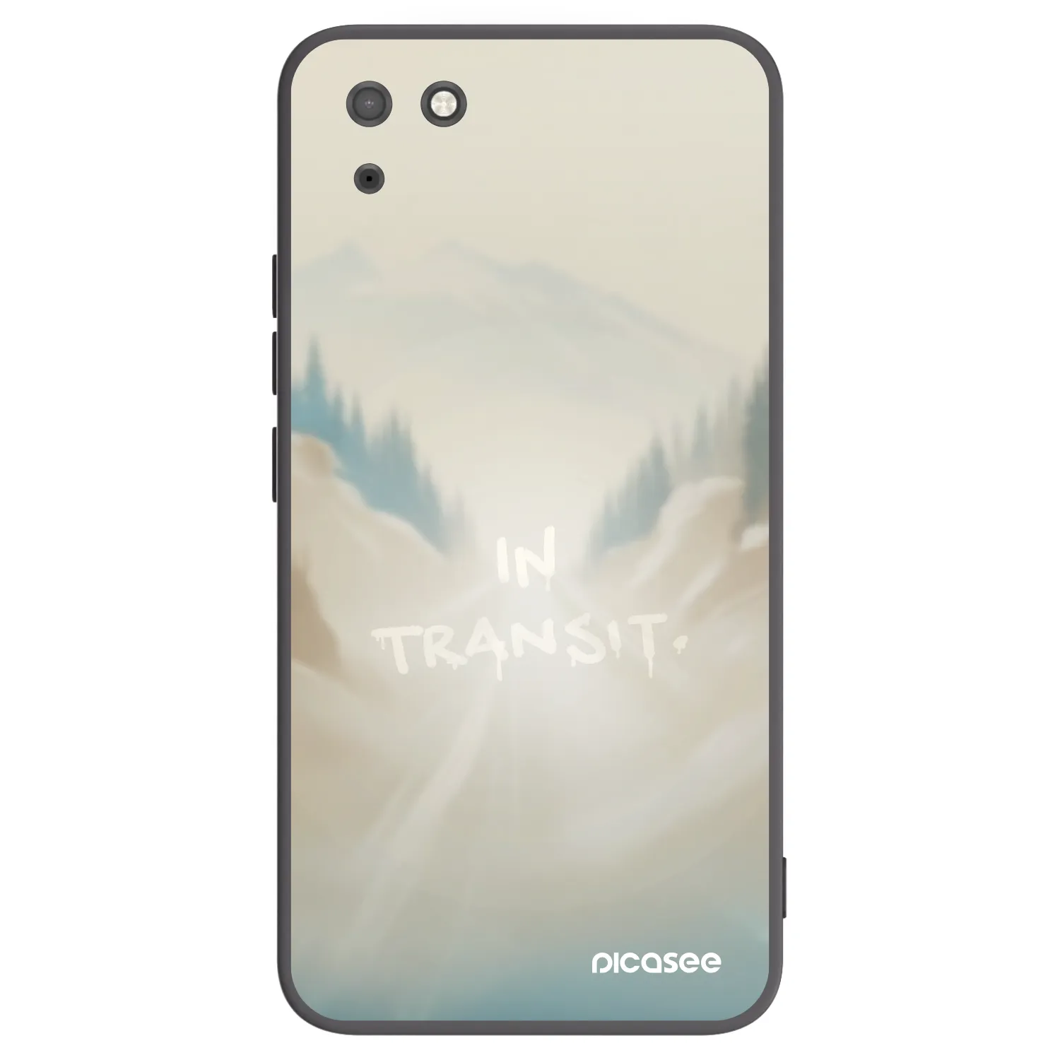 Picasee Μαύρη θήκη σιλικόνης για Huawei Y5P - IN TRANSIT