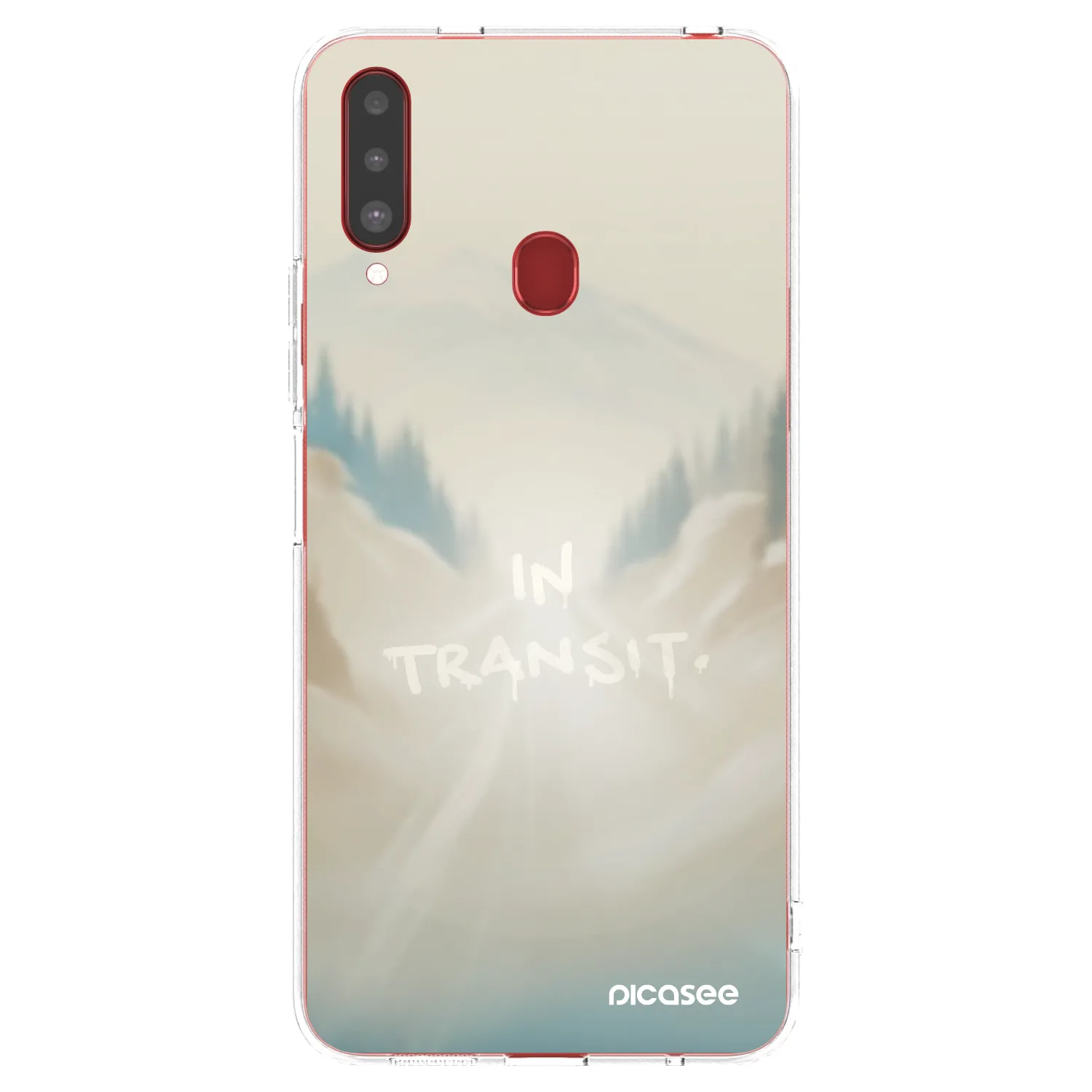 Picasee διαφανής θήκη σιλικόνης Samsung Galaxy A20s - IN TRANSIT