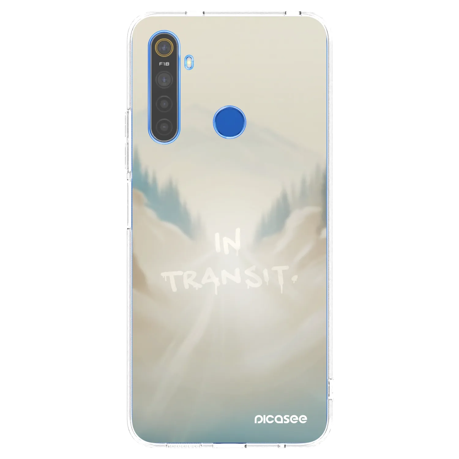 Picasee διαφανής θήκη σιλικόνης Realme 5 - IN TRANSIT