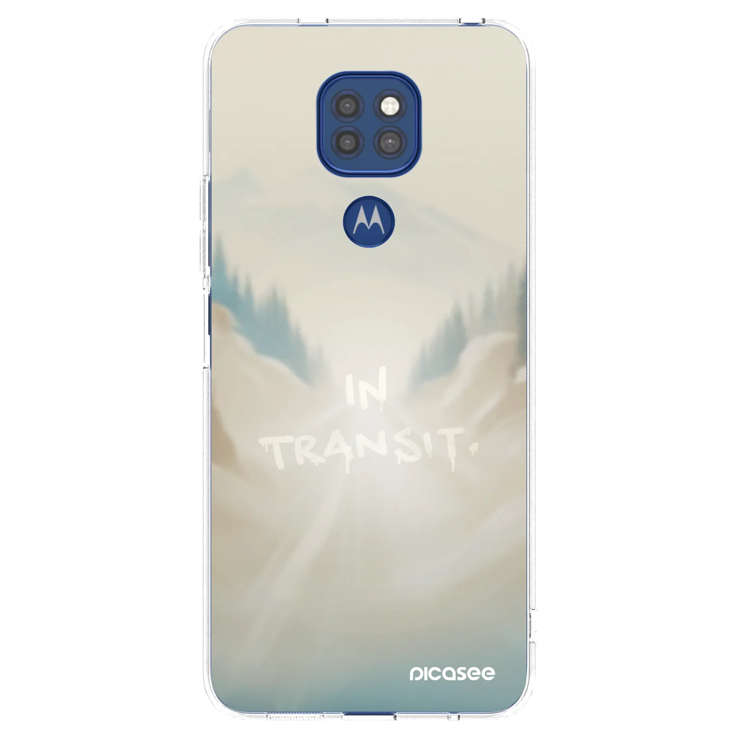 Picasee διαφανής θήκη σιλικόνης Motorola Moto G9 Play - IN TRANSIT