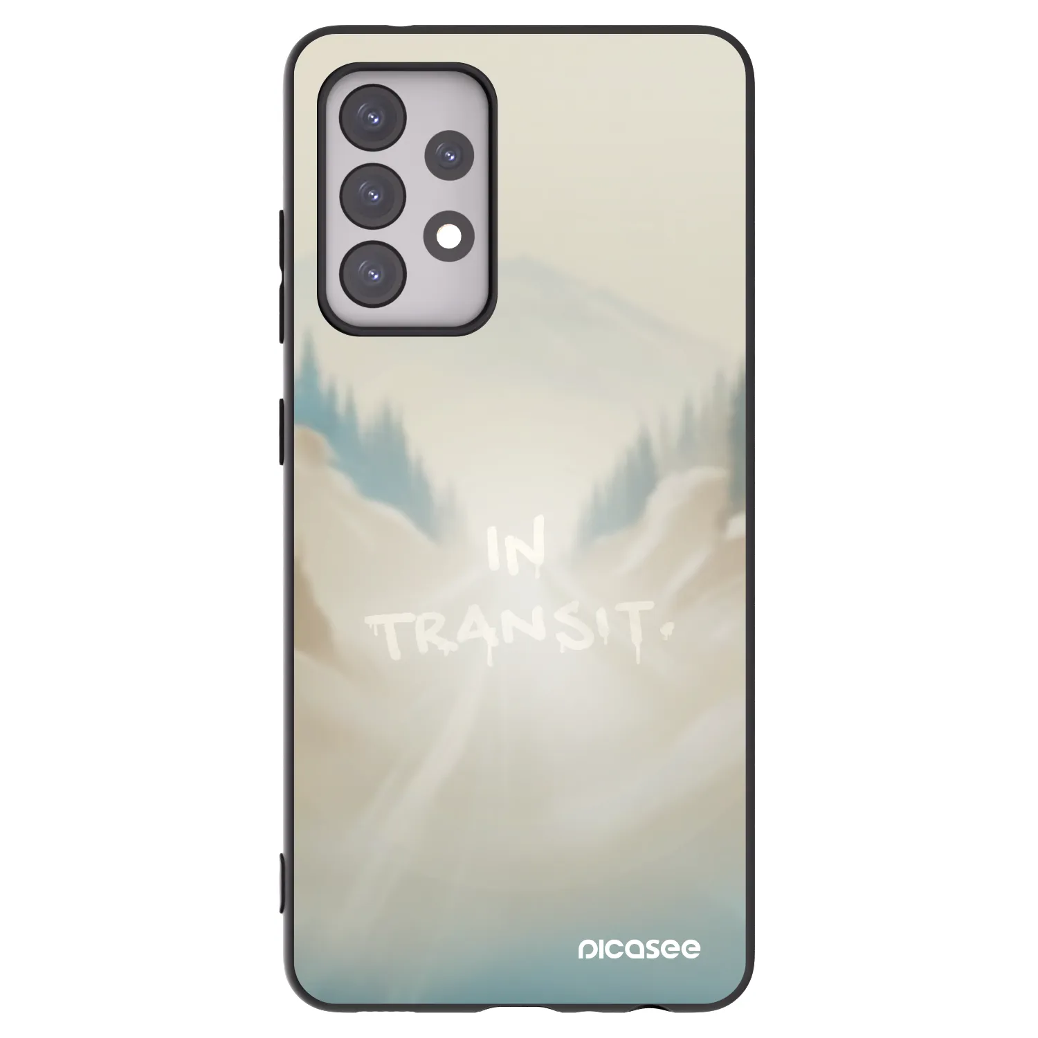 Picasee Μαύρη θήκη σιλικόνης για Samsung Galaxy A52 5G A525F - IN TRANSIT