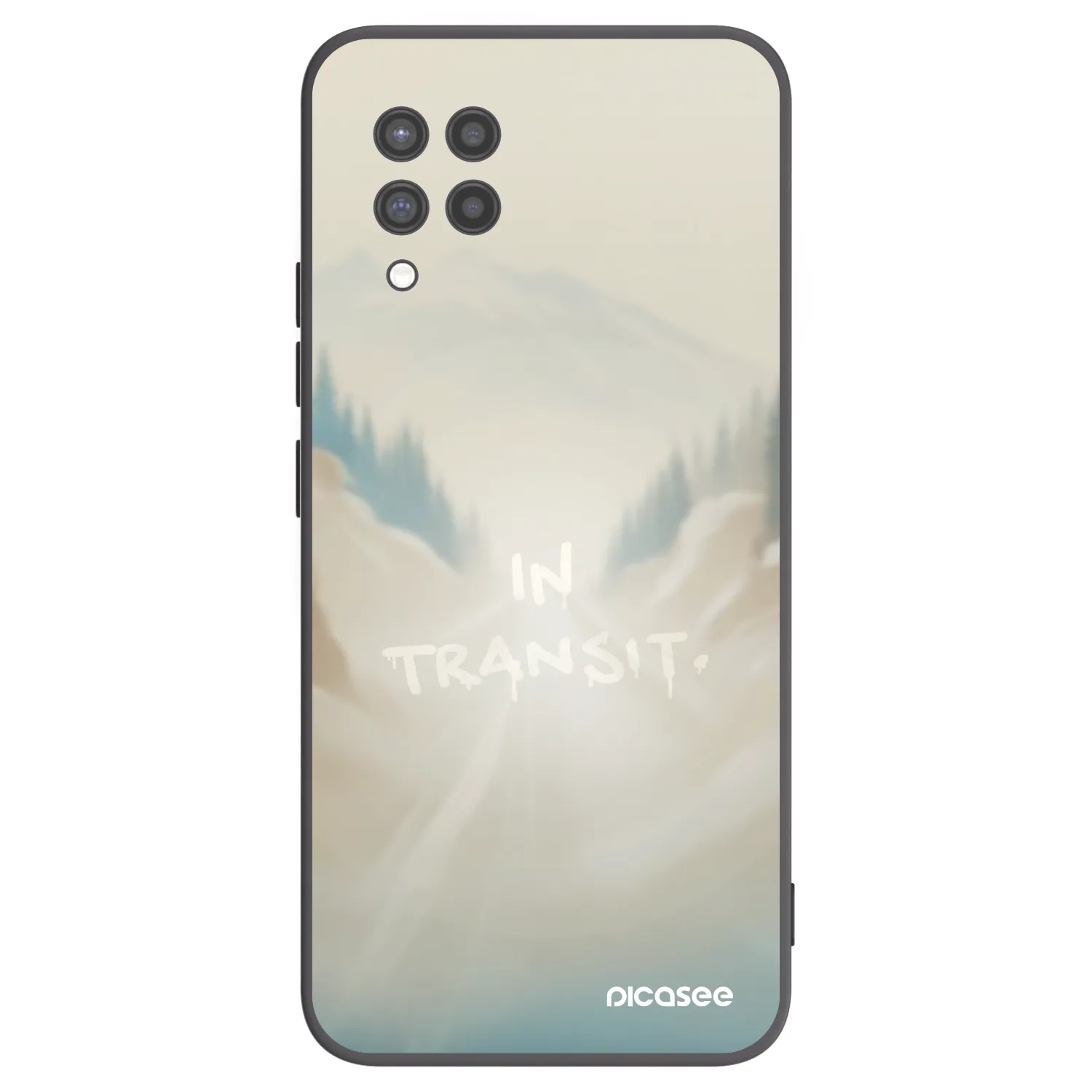 Picasee Μαύρη θήκη σιλικόνης για Samsung Galaxy A42 A426B - IN TRANSIT