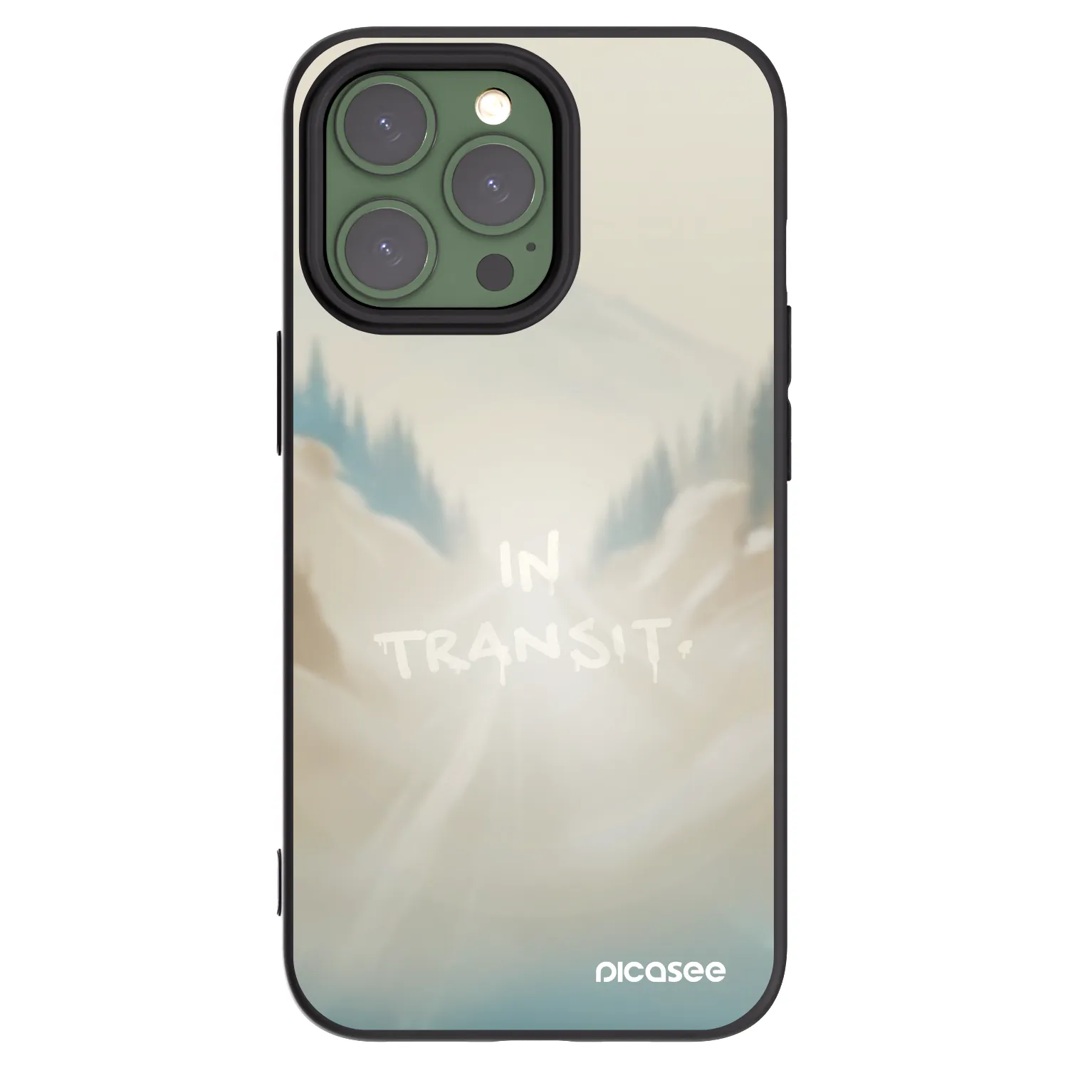 Picasee Μαύρη θήκη σιλικόνης για Apple iPhone 13 Pro - IN TRANSIT
