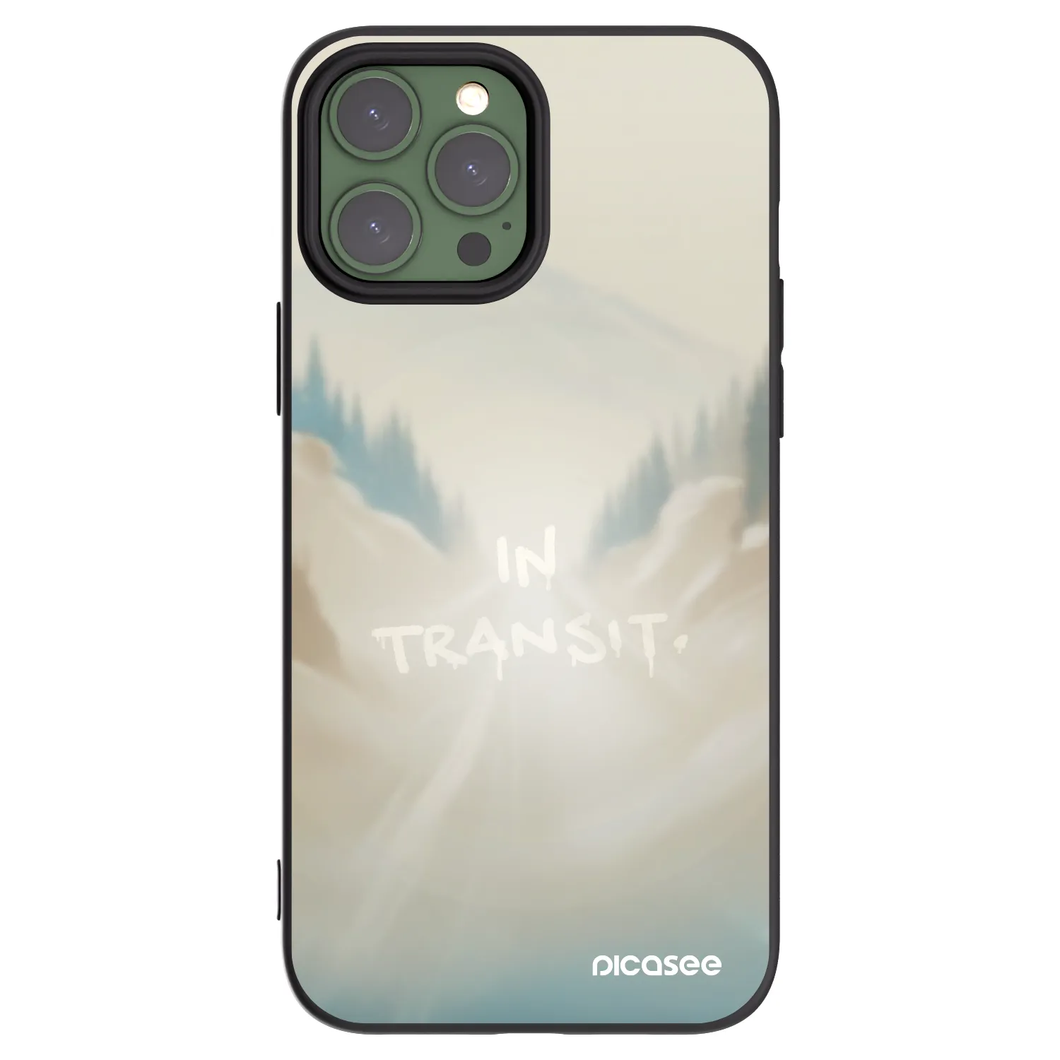 Picasee Μαύρη θήκη σιλικόνης για Apple iPhone 13 Pro Max - IN TRANSIT