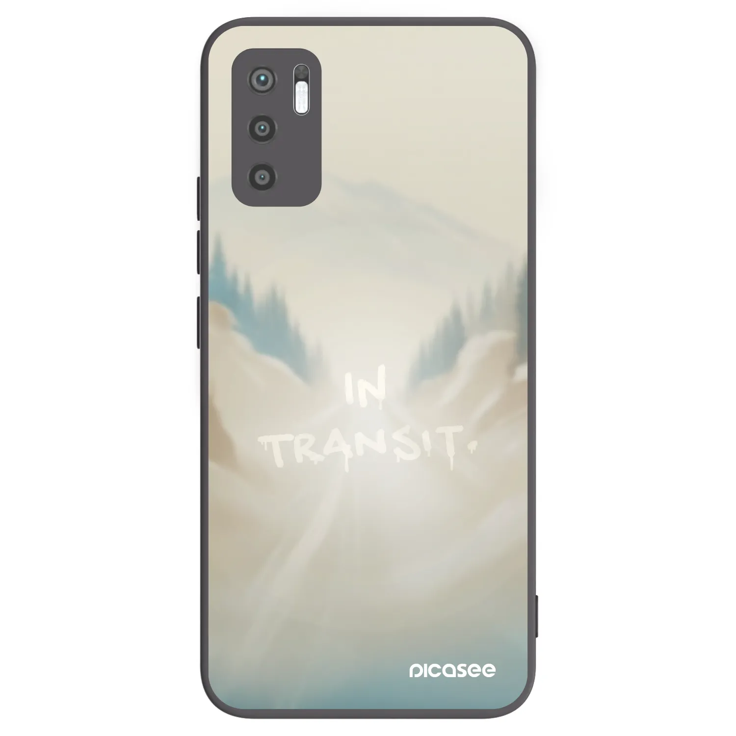 Picasee Μαύρη θήκη σιλικόνης για Xiaomi Redmi Note 10 5G - IN TRANSIT
