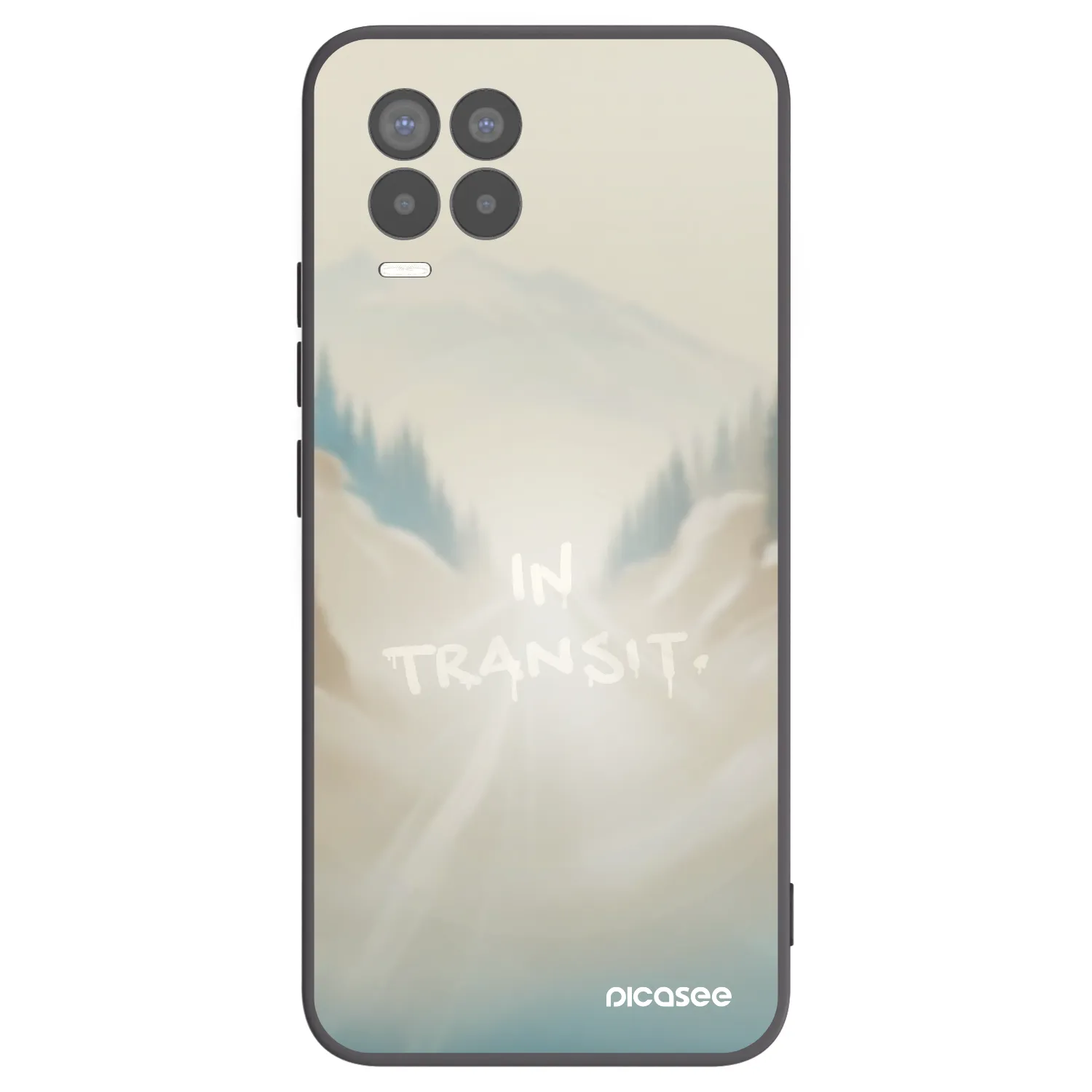 Picasee Μαύρη θήκη σιλικόνης για Realme 8 Pro - IN TRANSIT