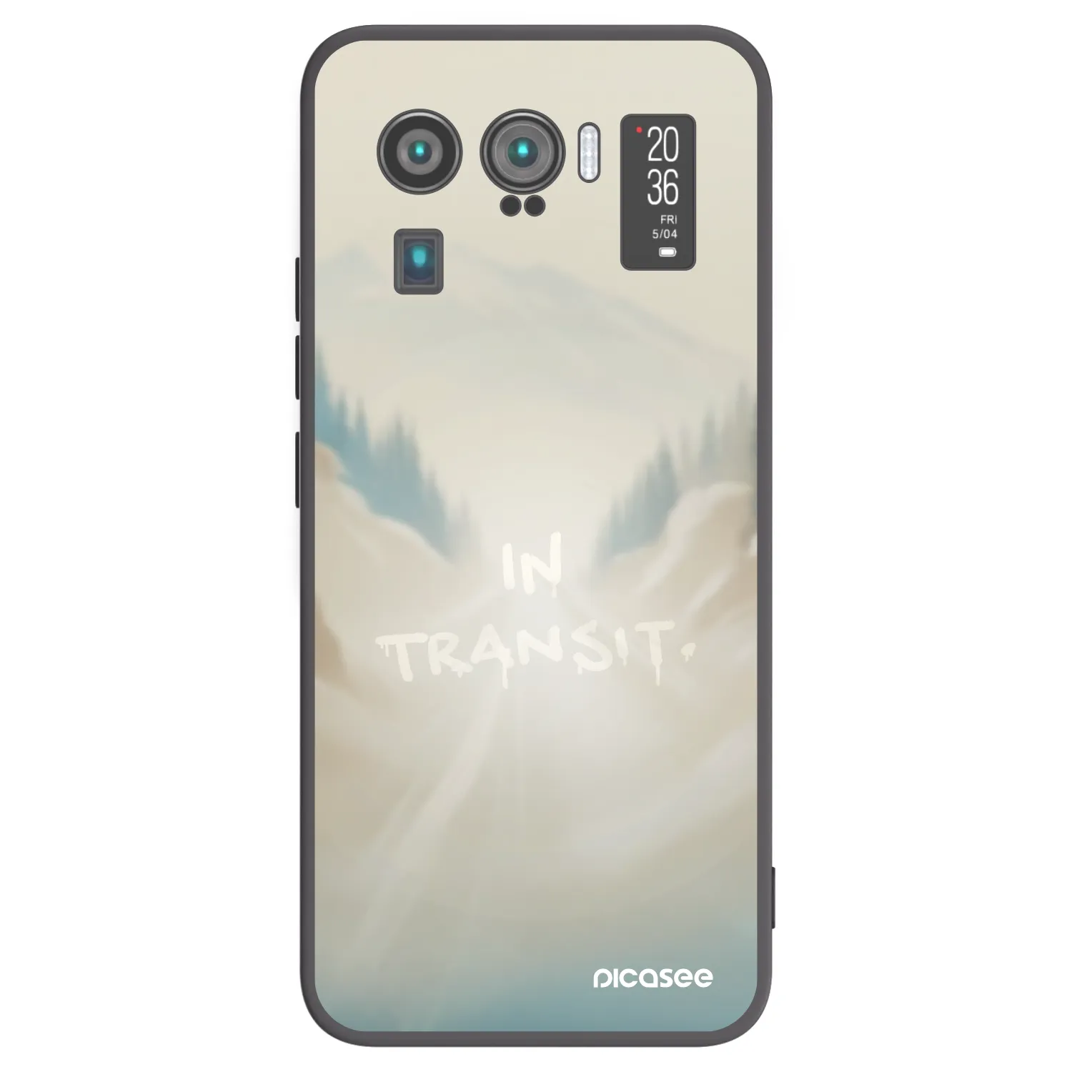 Picasee Μαύρη θήκη σιλικόνης για Xiaomi Mi 11 Ultra - IN TRANSIT