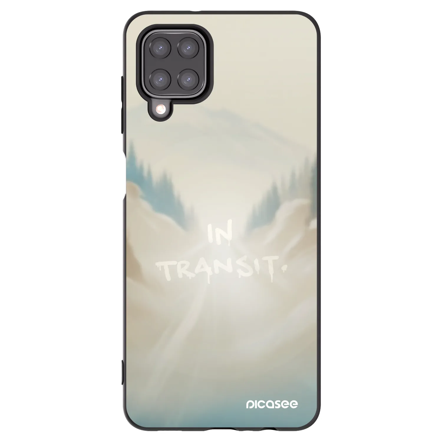 Picasee Μαύρη θήκη σιλικόνης για Samsung Galaxy M12 M127F - IN TRANSIT