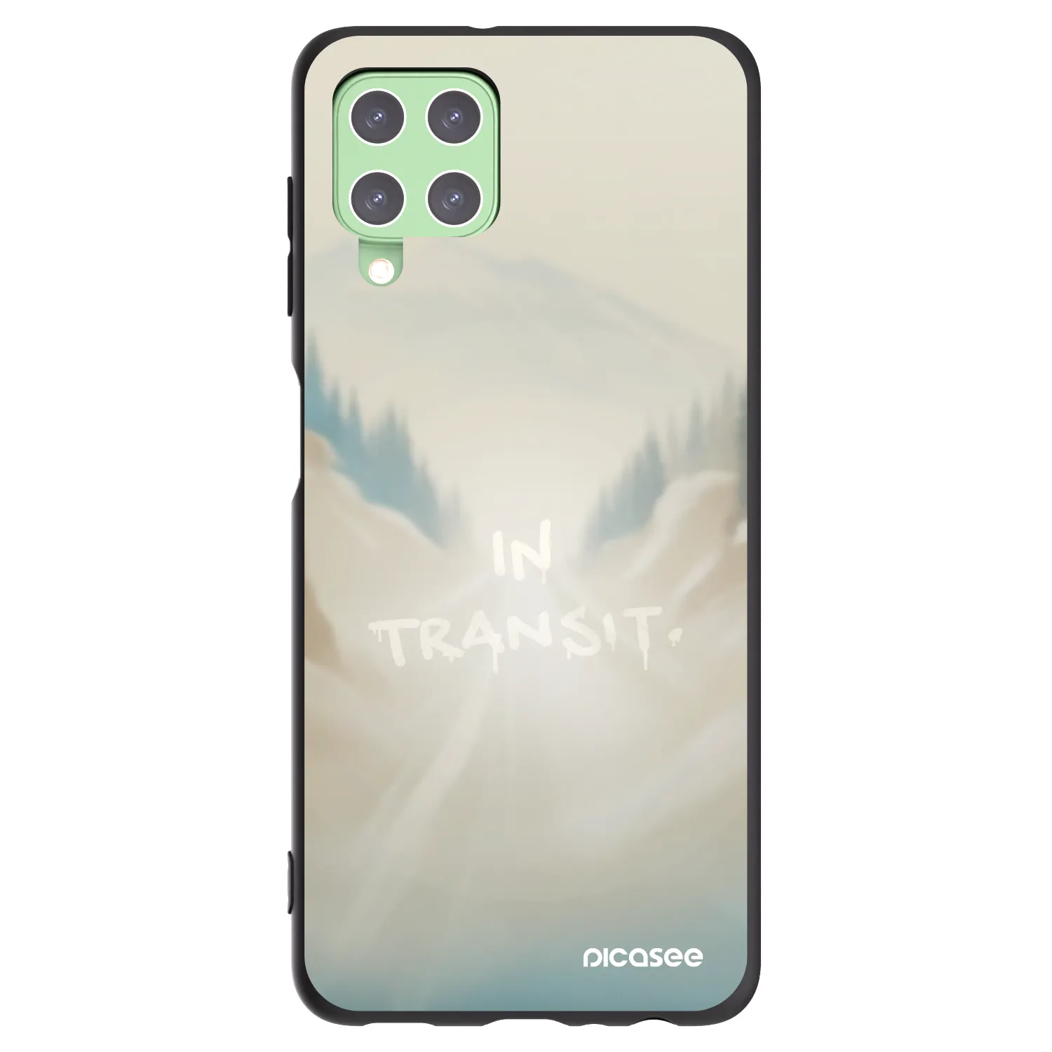 Picasee Μαύρη θήκη σιλικόνης για Samsung Galaxy A22 A225F 4G - IN TRANSIT