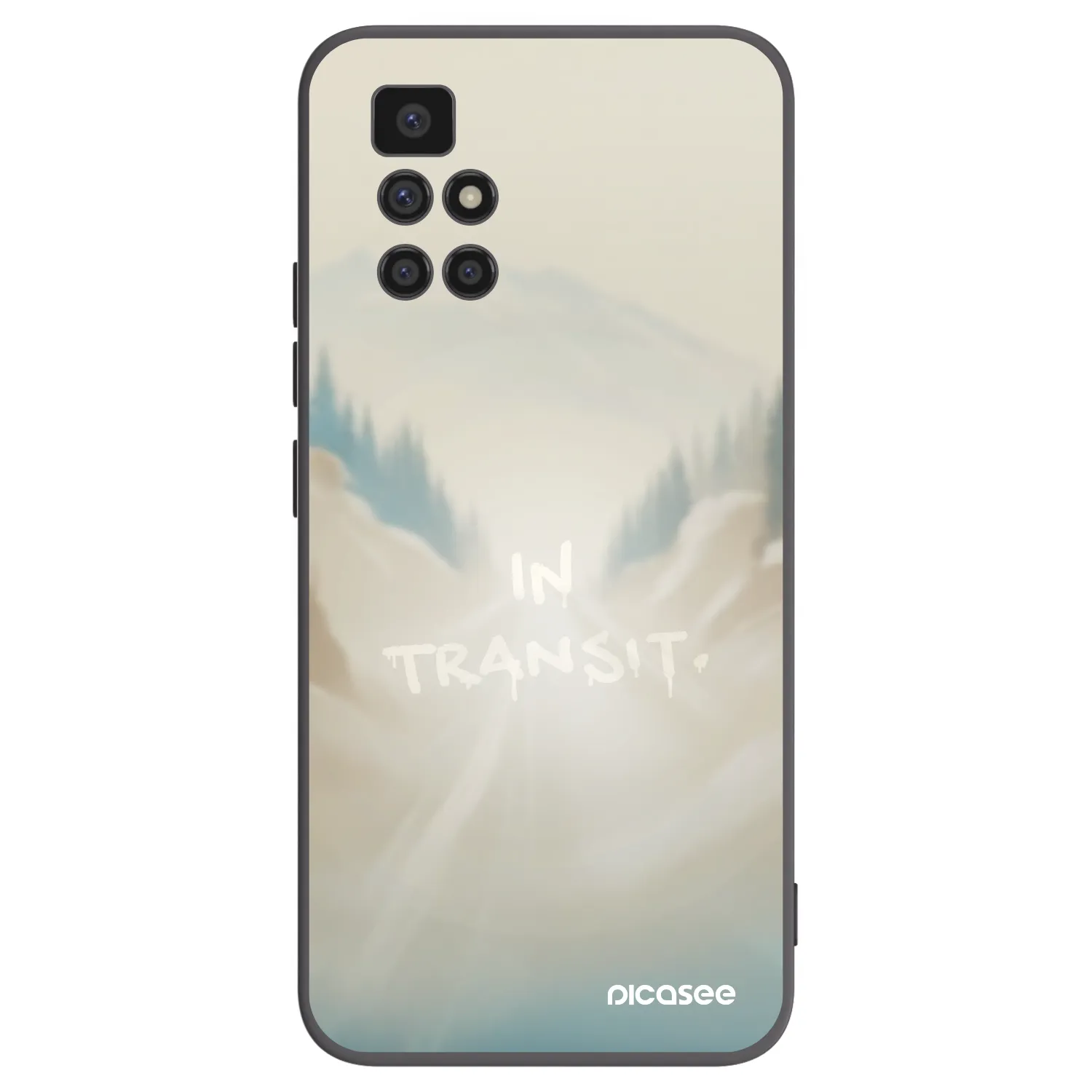 Picasee Μαύρη θήκη σιλικόνης για Xiaomi Redmi 10 - IN TRANSIT