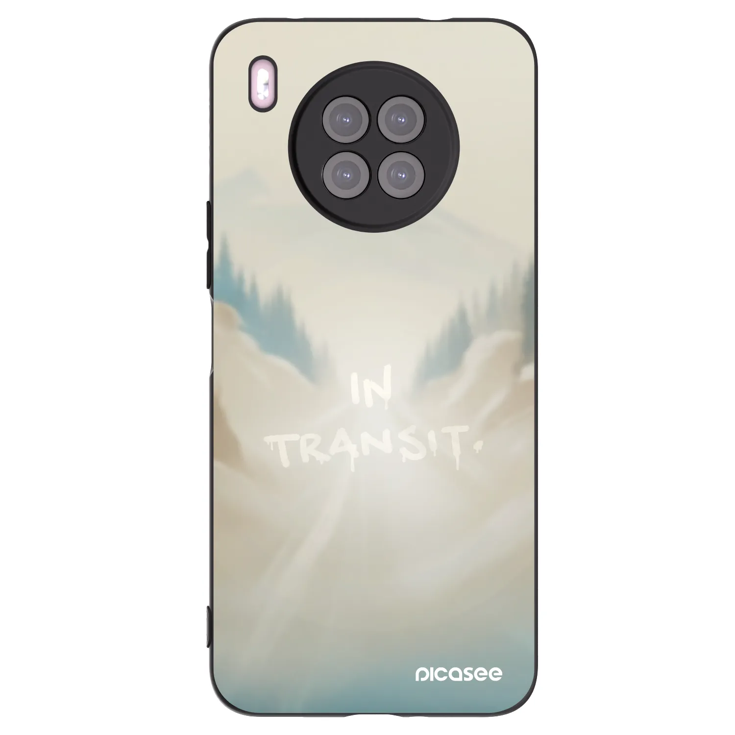 Picasee Μαύρη θήκη σιλικόνης για Huawei Nova 8i - IN TRANSIT