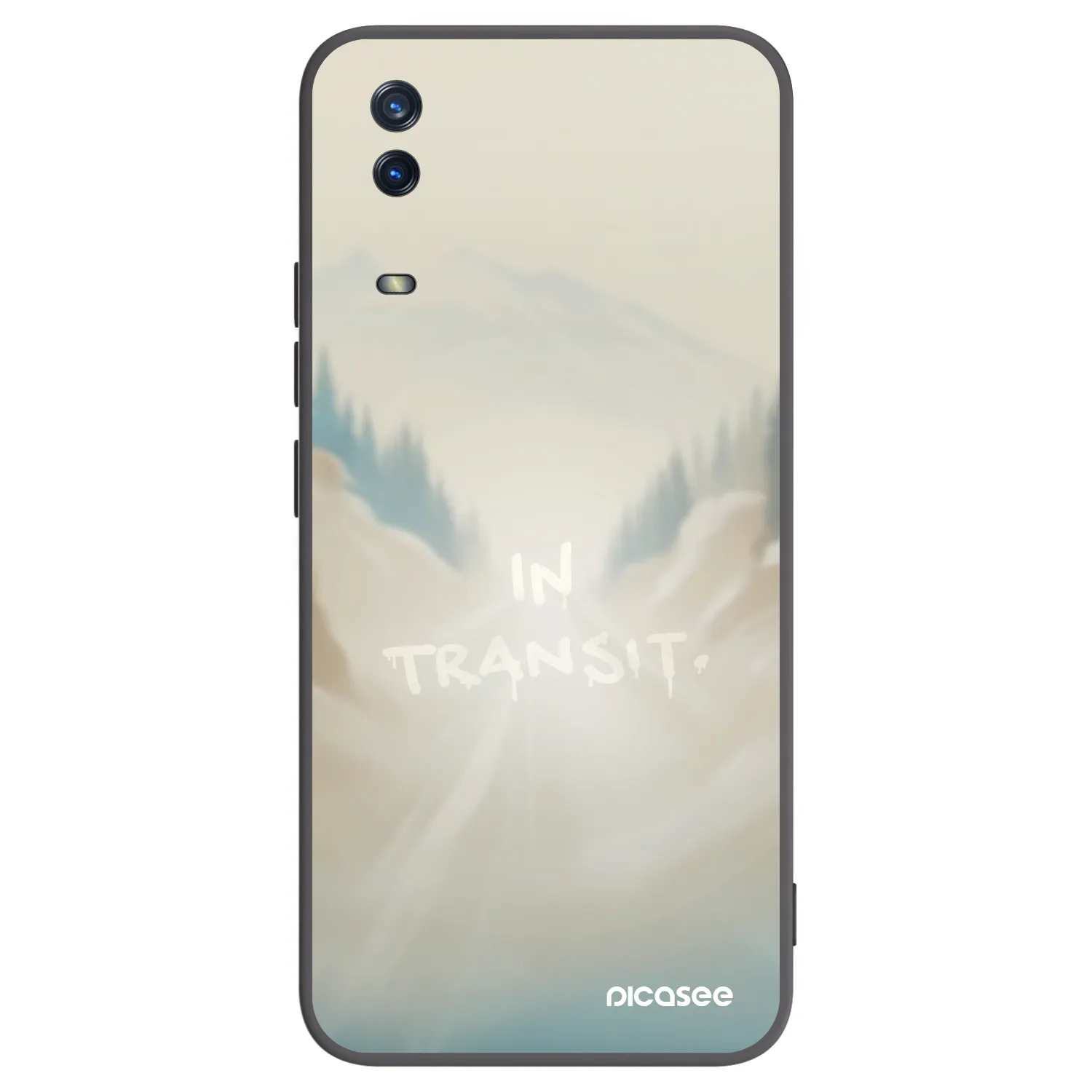 Picasee Μαύρη θήκη σιλικόνης για Vivo Y11s - IN TRANSIT