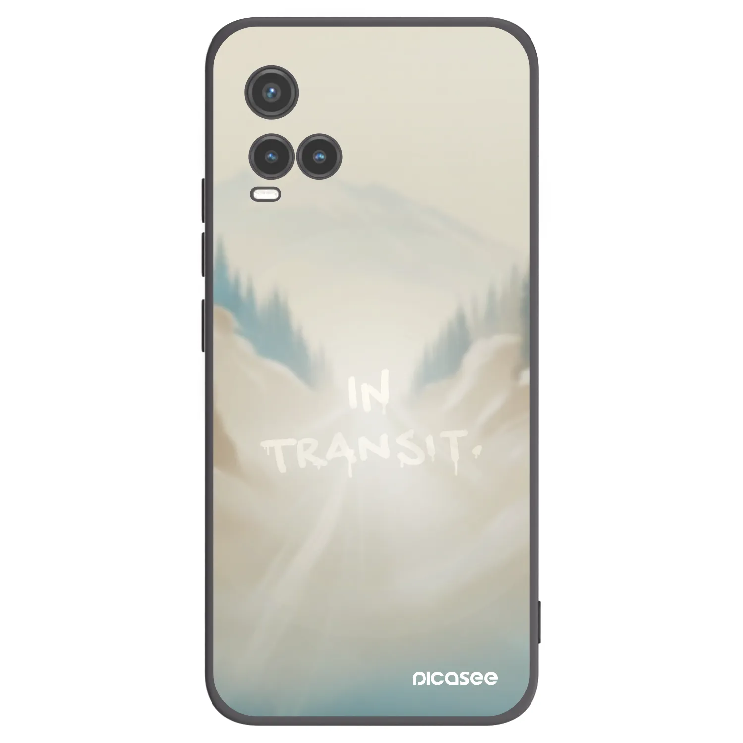 Picasee Μαύρη θήκη σιλικόνης για Vivo Y33s - IN TRANSIT