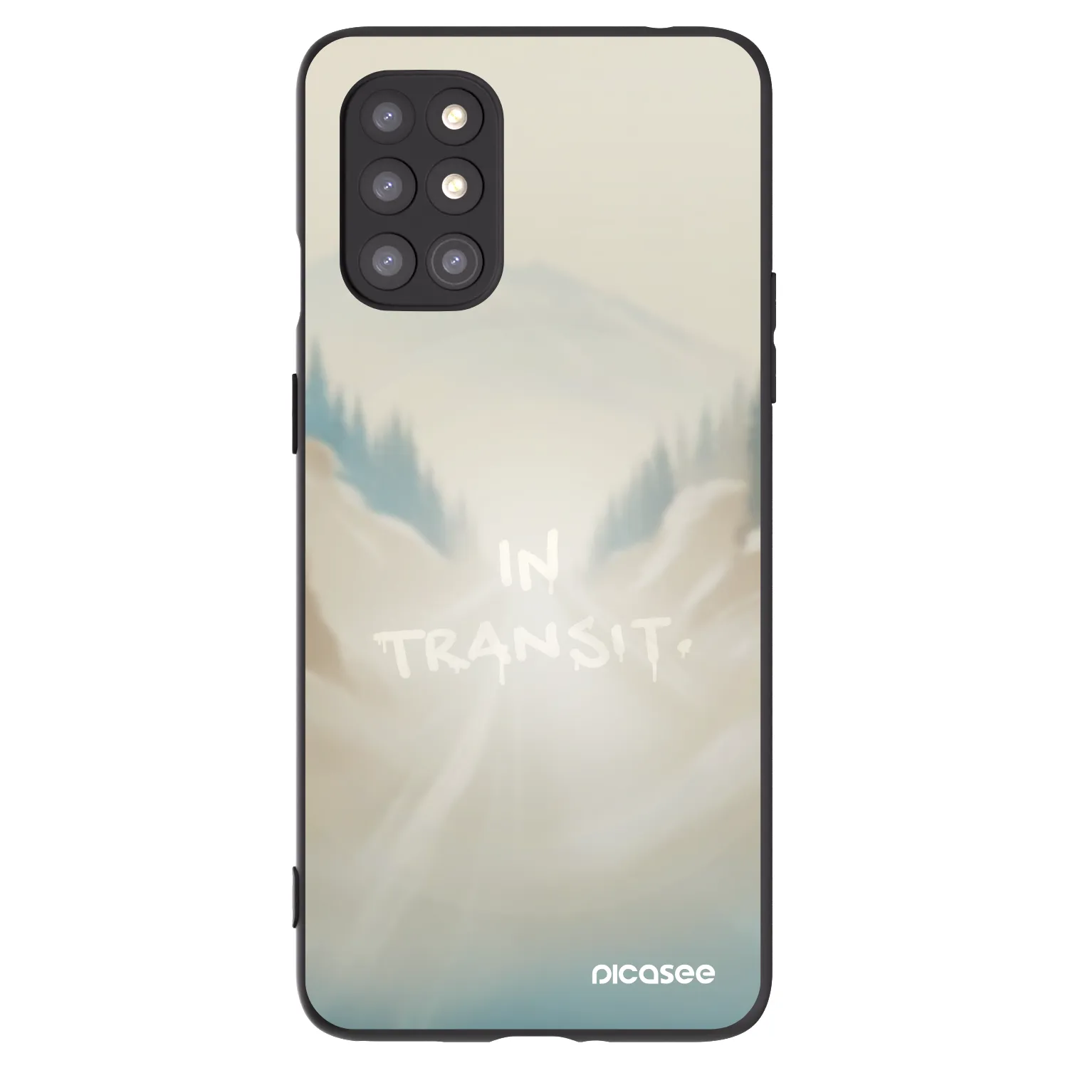 Picasee Μαύρη θήκη σιλικόνης για OnePlus 8T - IN TRANSIT