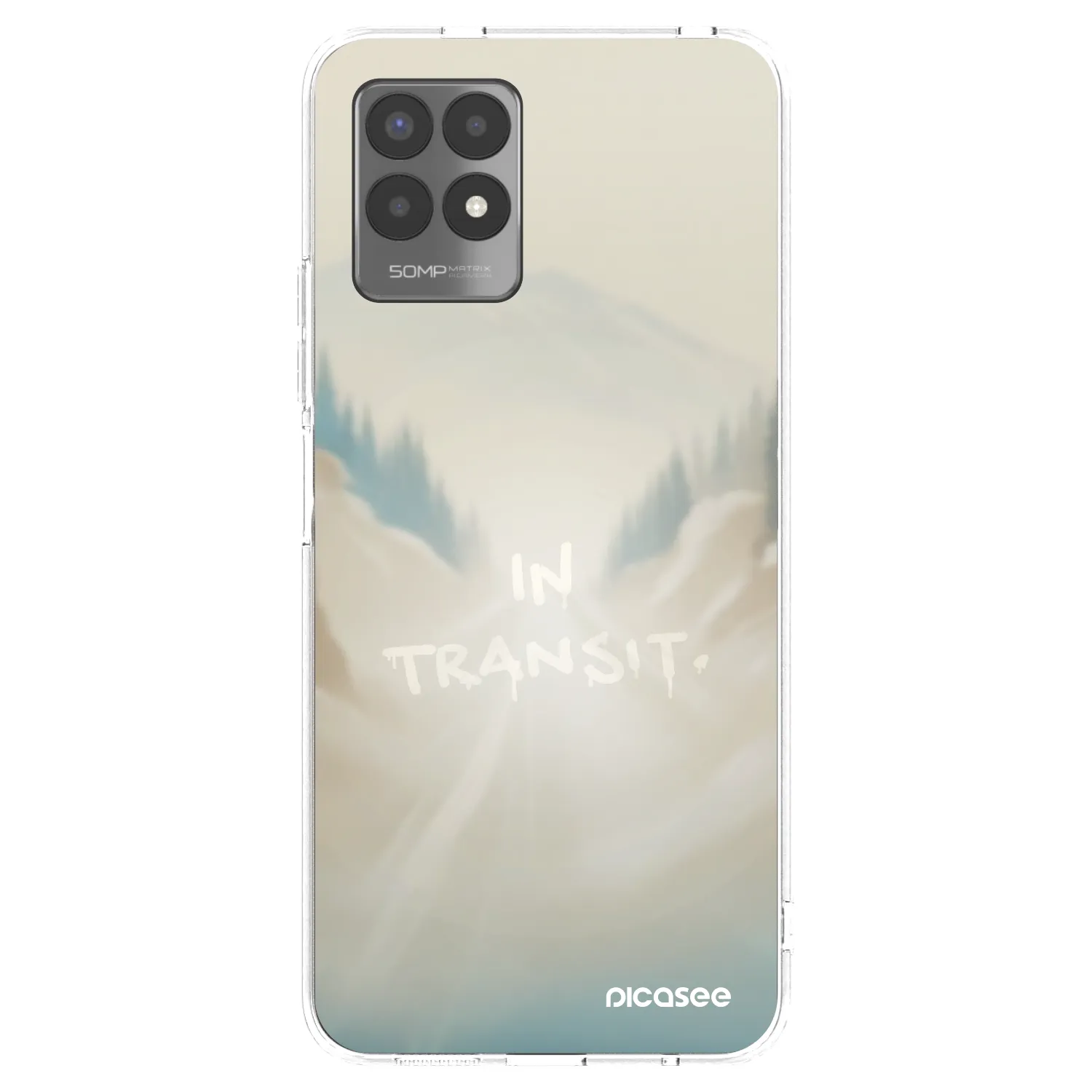 Picasee διαφανής θήκη σιλικόνης Realme 8i - IN TRANSIT