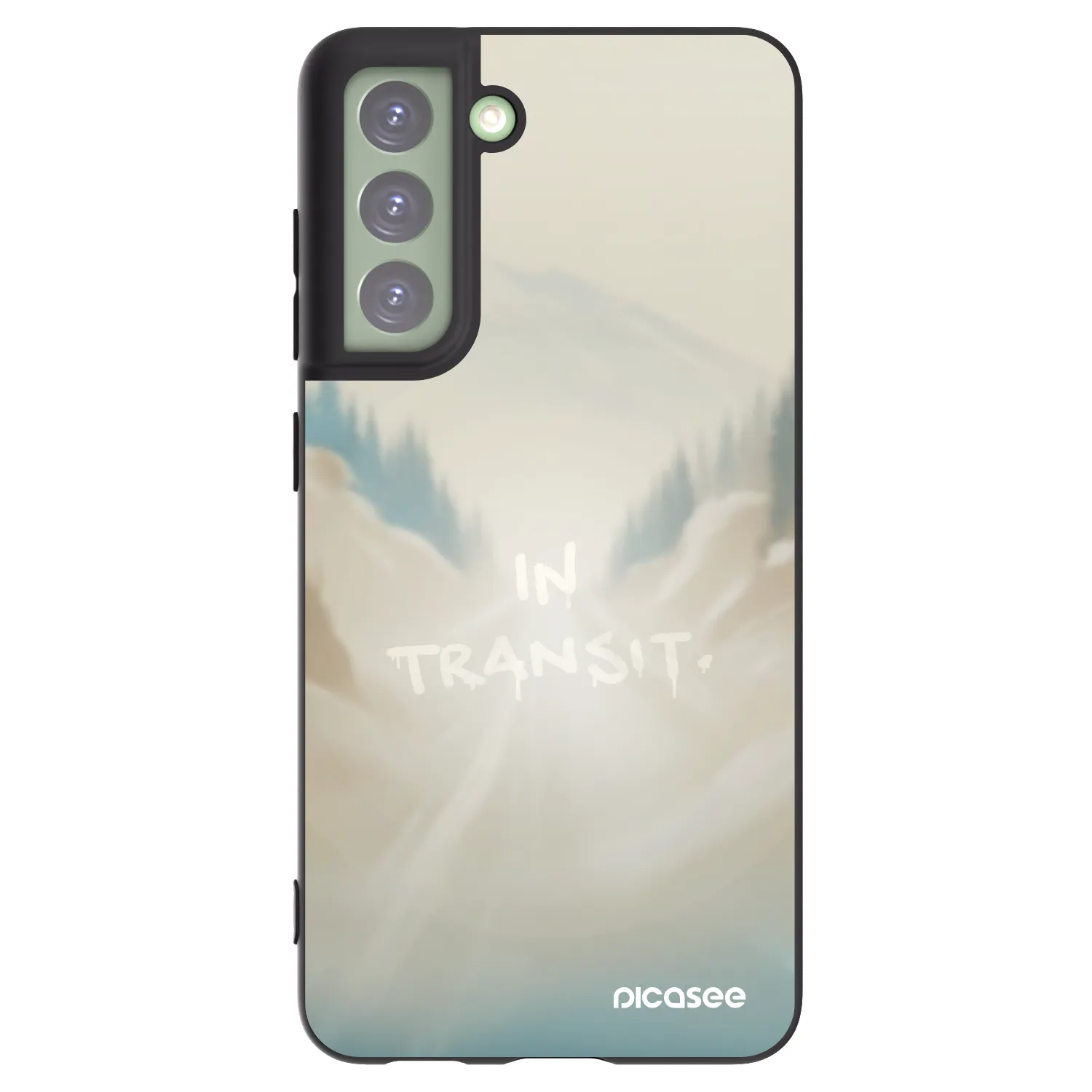 Picasee Μαύρη θήκη σιλικόνης για Samsung Galaxy S21 FE 5G - IN TRANSIT