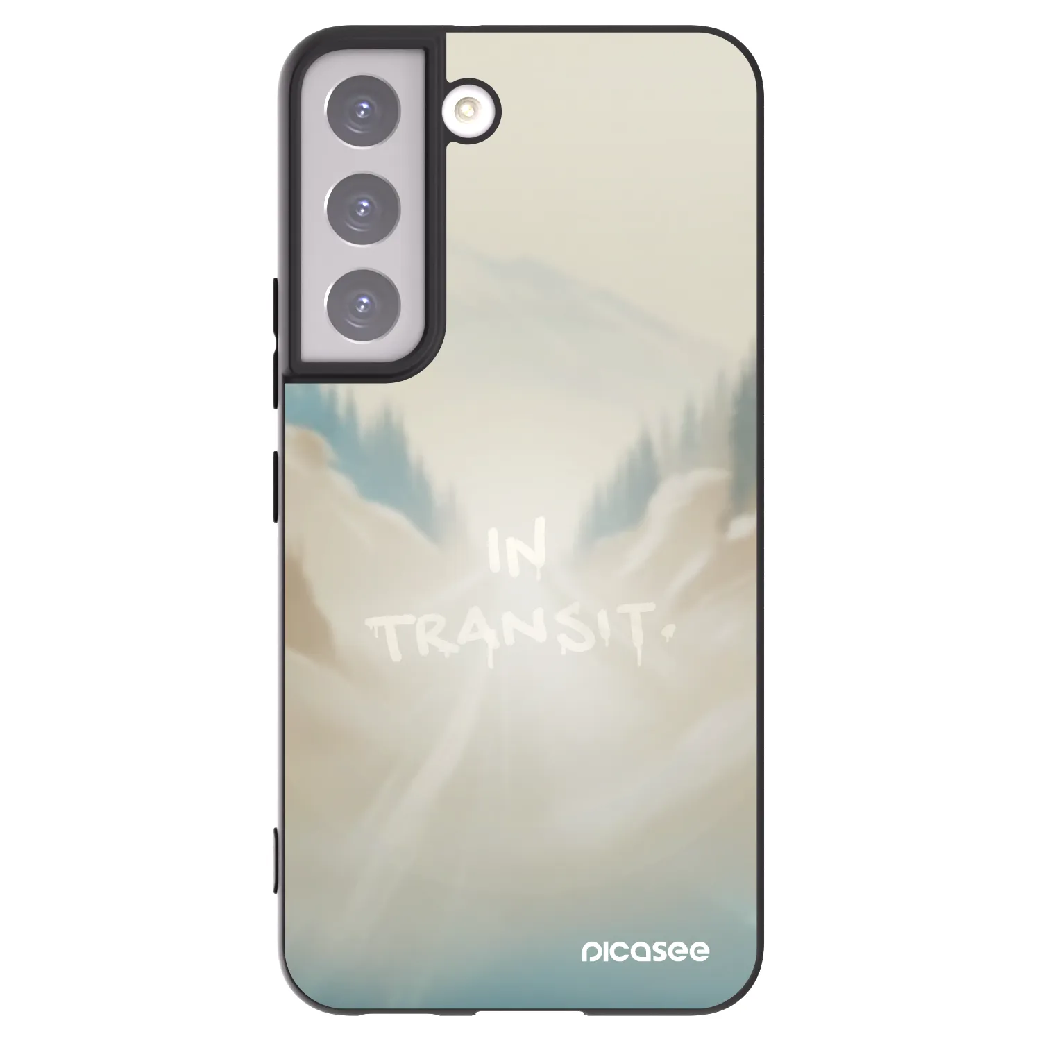 Picasee Μαύρη θήκη σιλικόνης για Samsung Galaxy S22 5G - IN TRANSIT