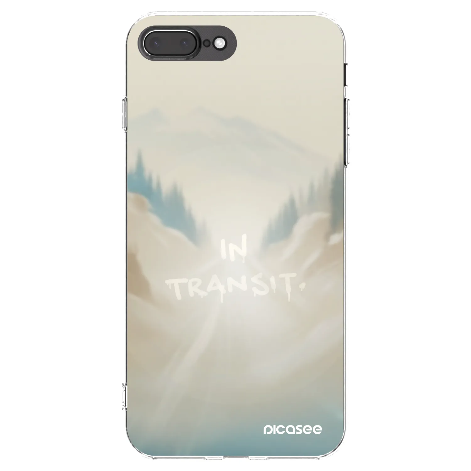 Picasee διαφανής θήκη σιλικόνης Apple iPhone 7 Plus - IN TRANSIT