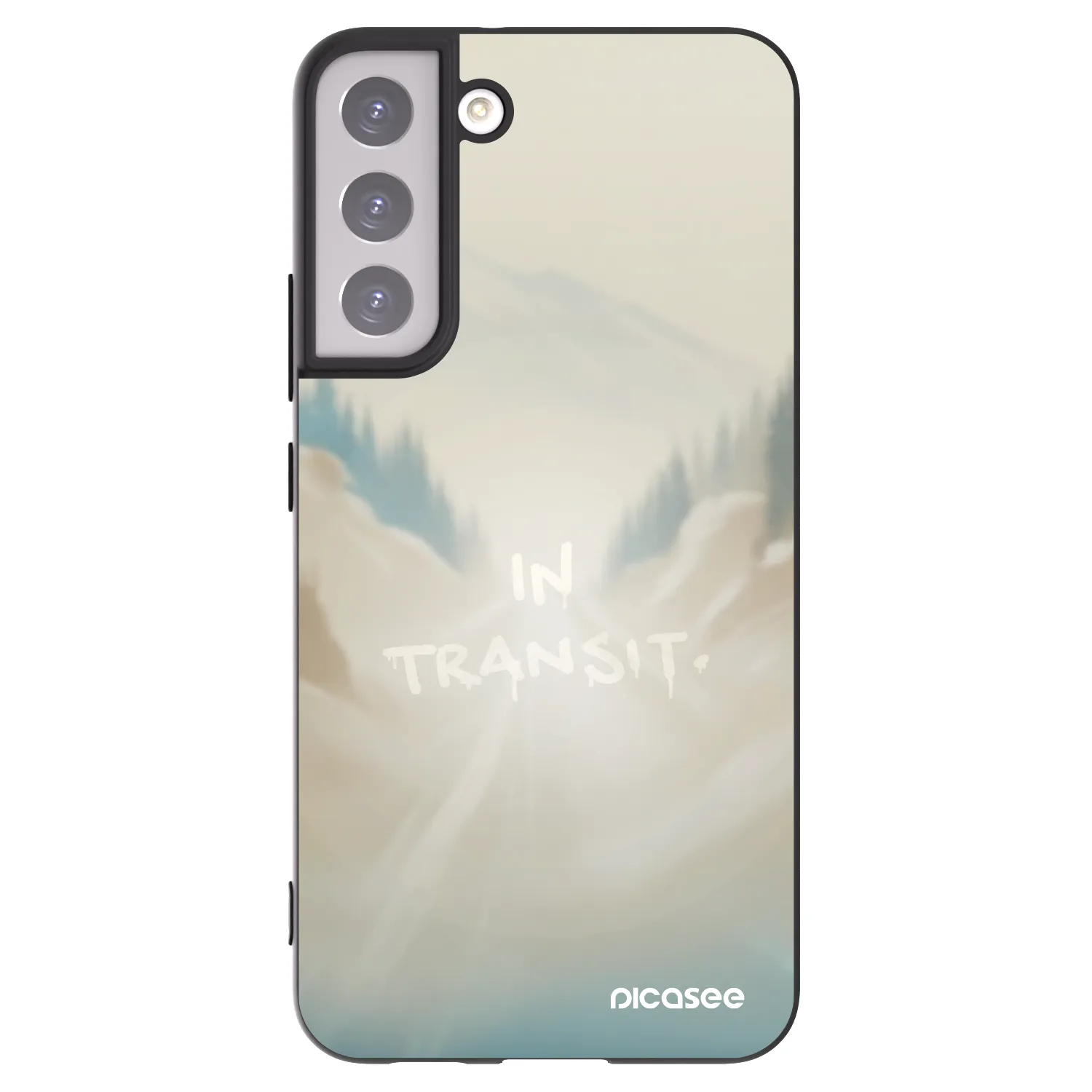 Picasee Μαύρη θήκη σιλικόνης για Samsung Galaxy S22+ 5G - IN TRANSIT