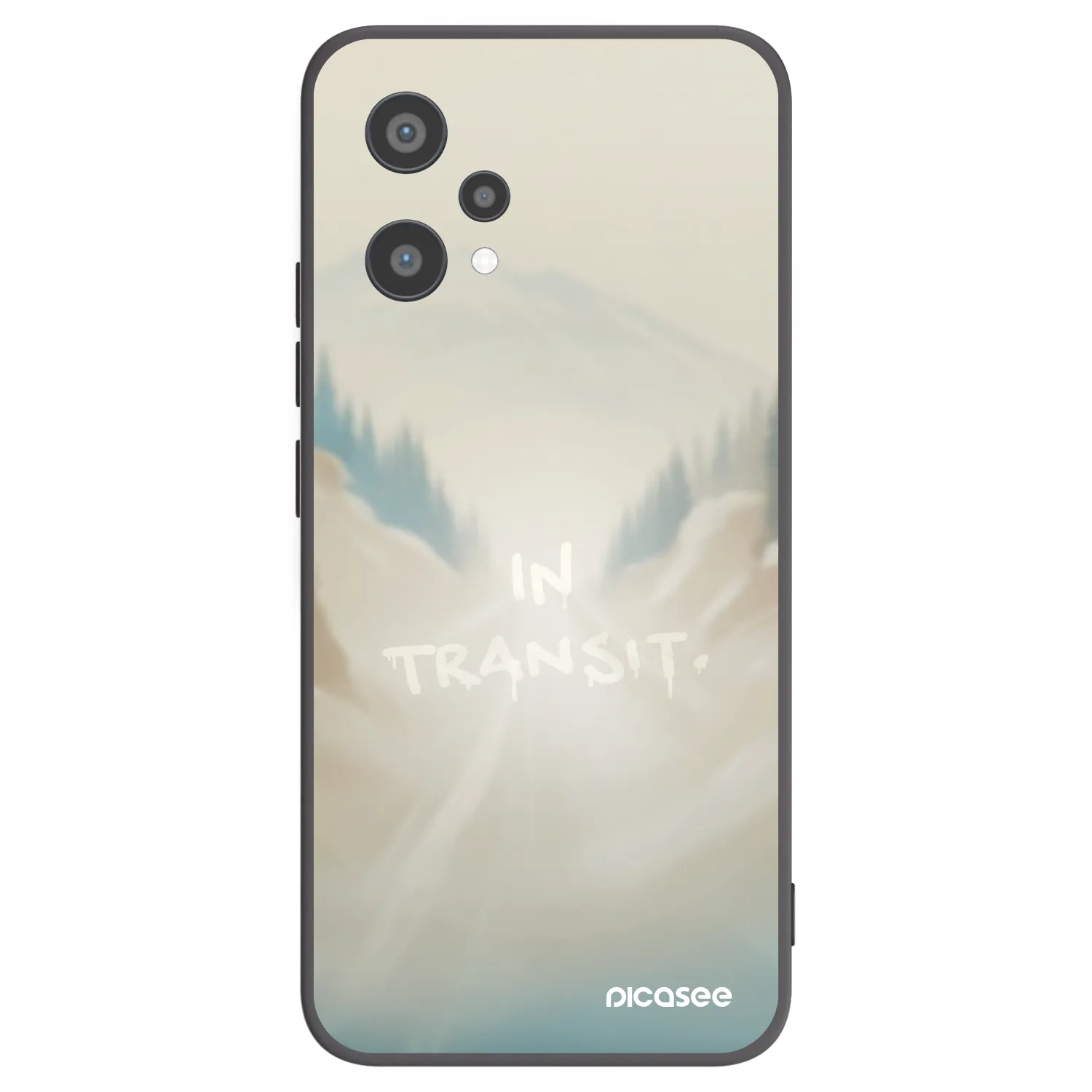 Picasee Μαύρη θήκη σιλικόνης για Realme 9 Pro 5G - IN TRANSIT