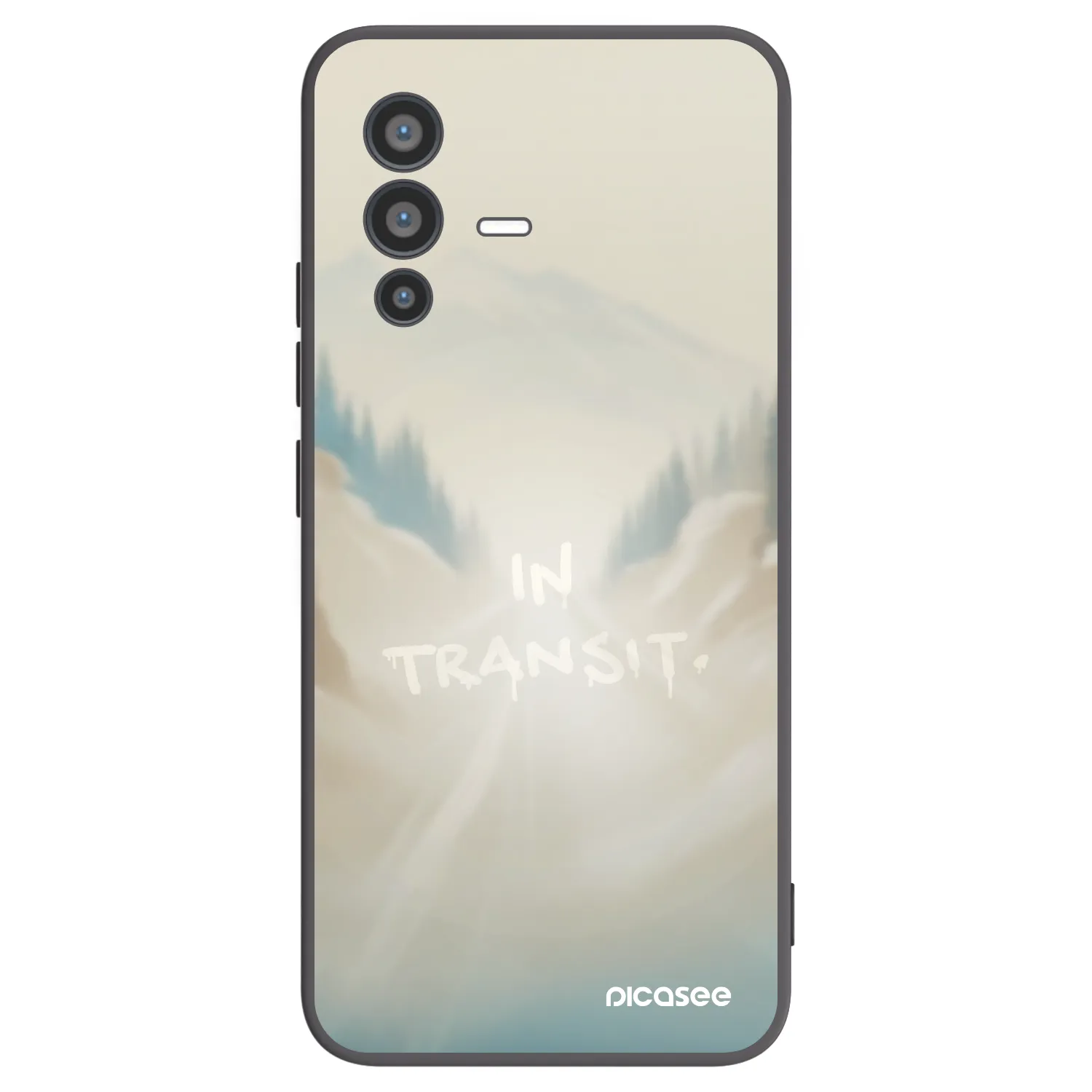 Picasee Μαύρη θήκη σιλικόνης για Vivo V23 5G - IN TRANSIT