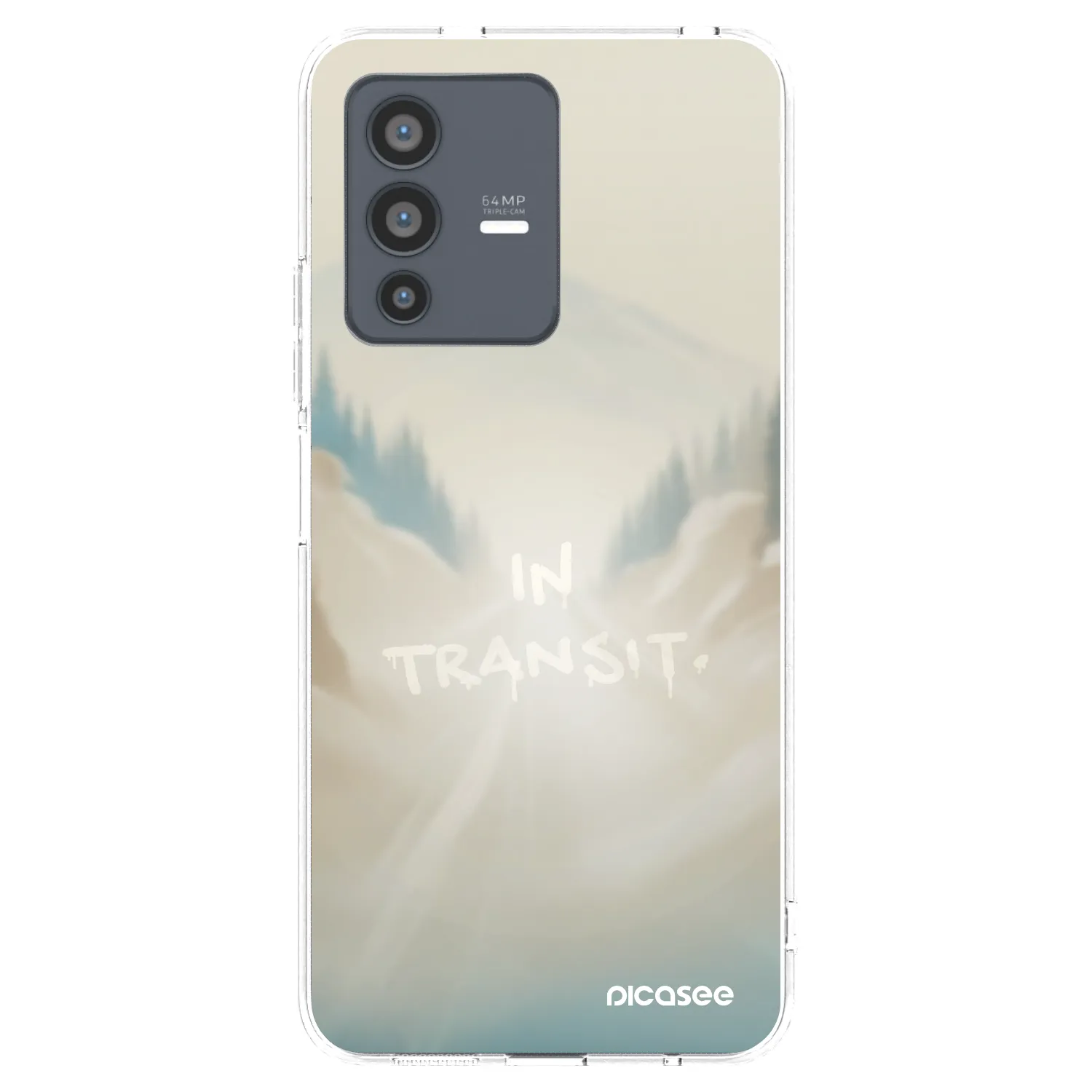 Picasee διαφανής θήκη σιλικόνης Vivo V23 5G - IN TRANSIT