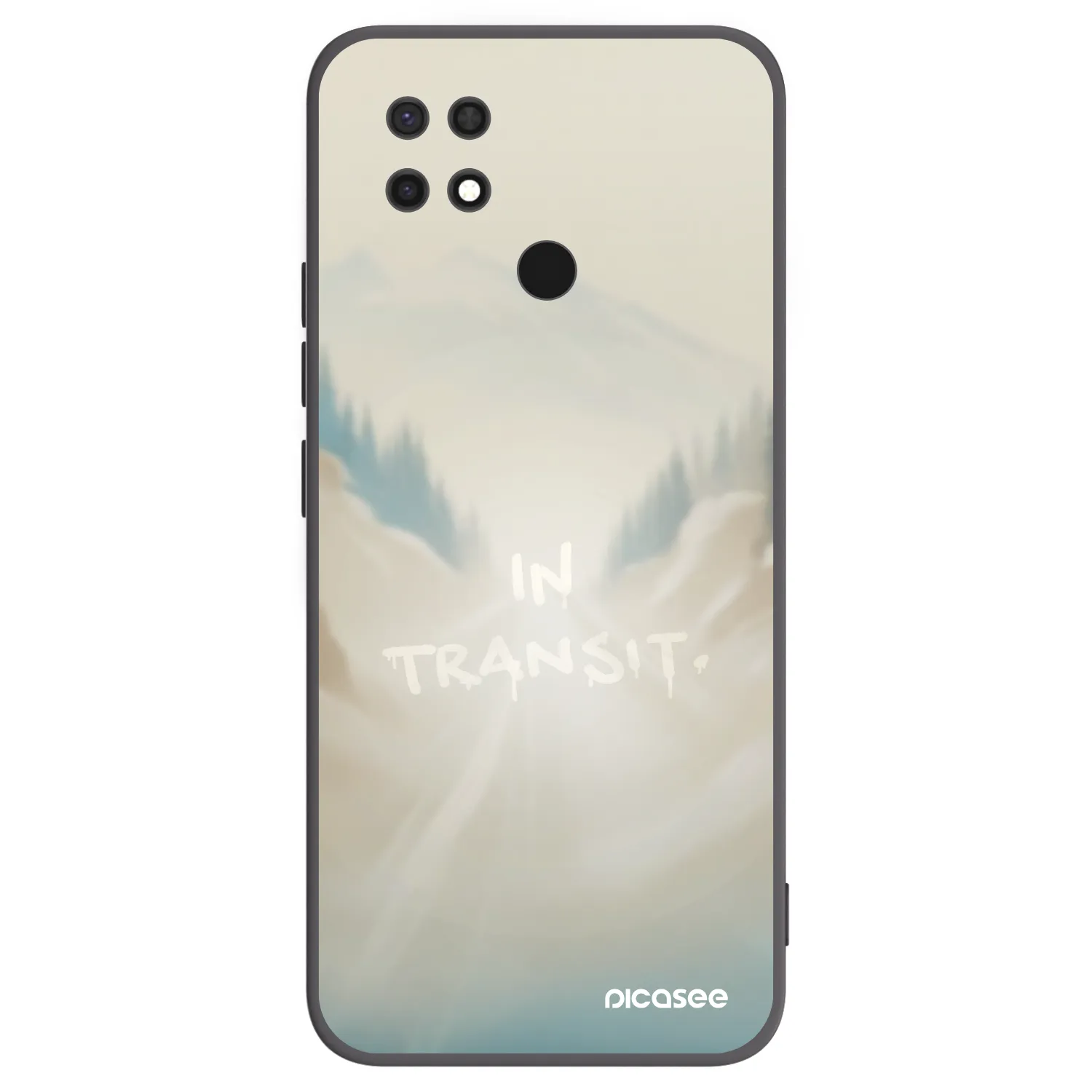 Picasee Μαύρη θήκη σιλικόνης για Xiaomi Redmi 10C - IN TRANSIT
