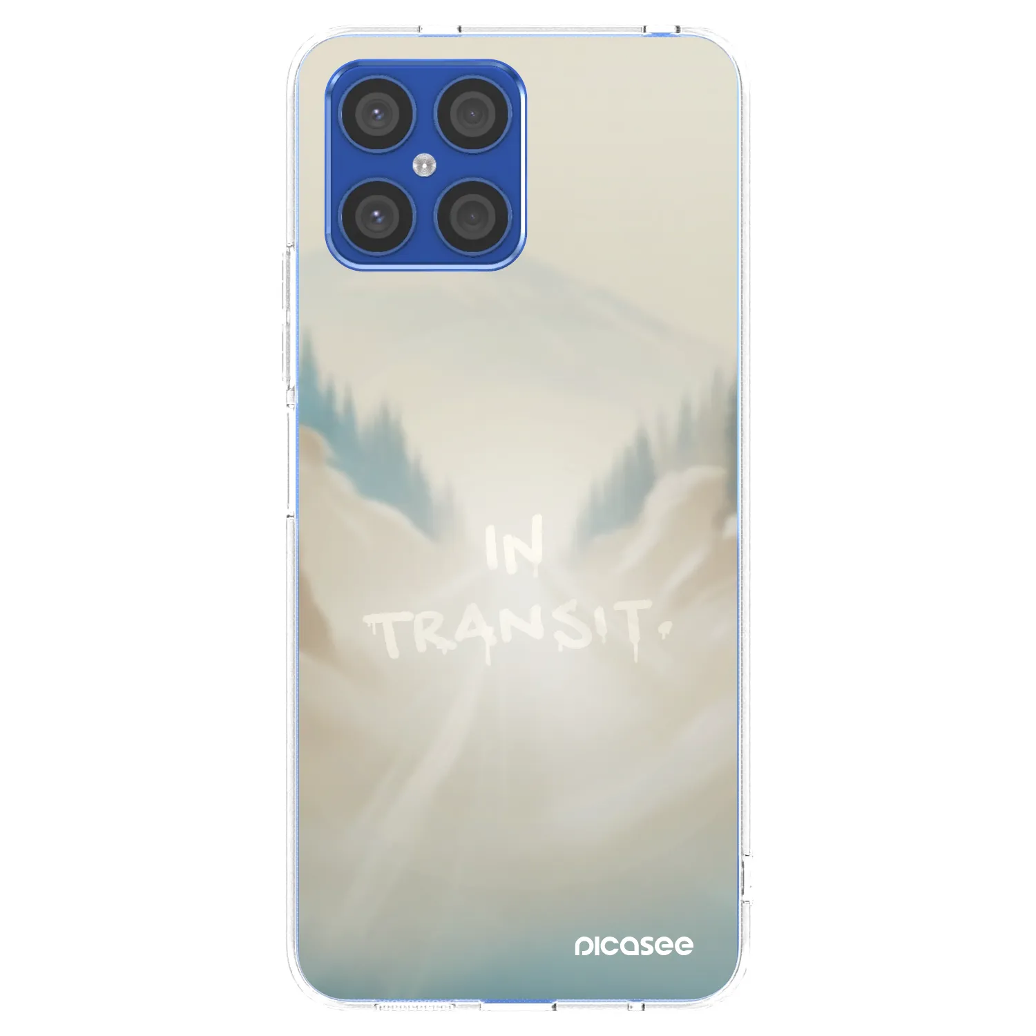 Picasee διαφανής θήκη σιλικόνης Honor X8 4G - IN TRANSIT