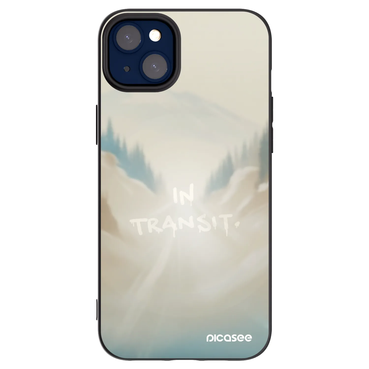 Picasee Μαύρη θήκη σιλικόνης για Apple iPhone 14 Plus - IN TRANSIT
