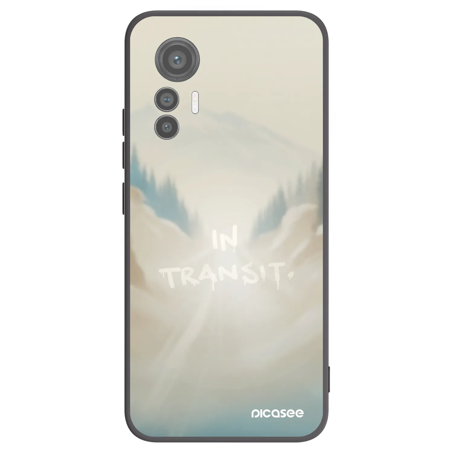 Picasee Μαύρη θήκη σιλικόνης για Xiaomi 12 Lite - IN TRANSIT