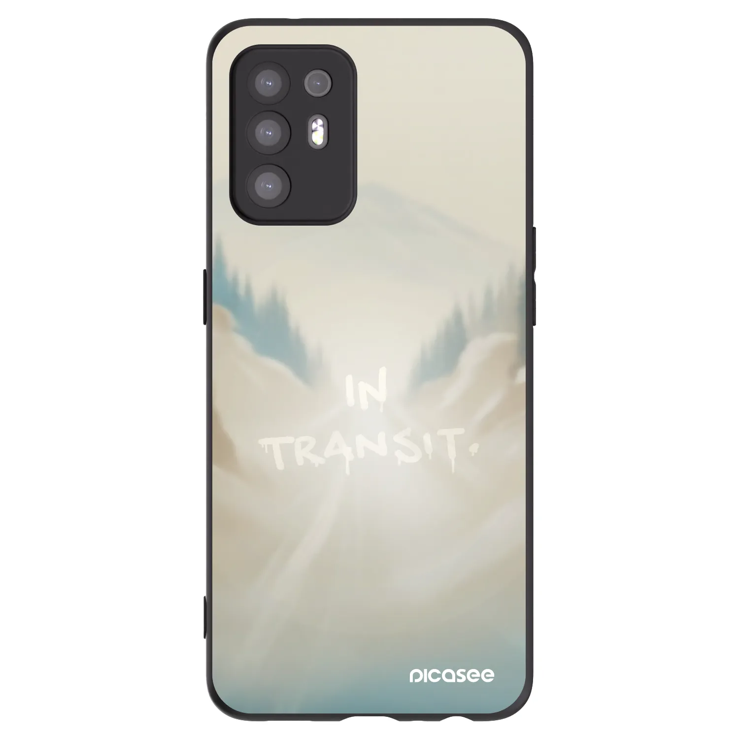 Picasee Μαύρη θήκη σιλικόνης για OPPO A94 5G - IN TRANSIT