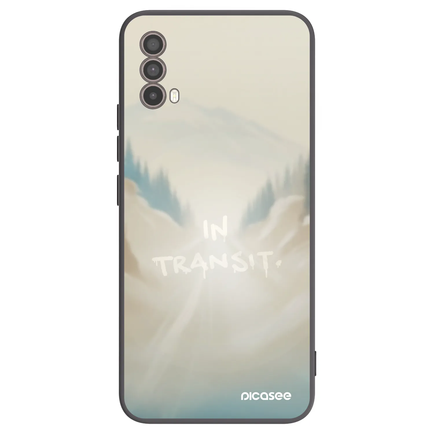 Picasee Μαύρη θήκη σιλικόνης για Motorola Moto E40 - IN TRANSIT