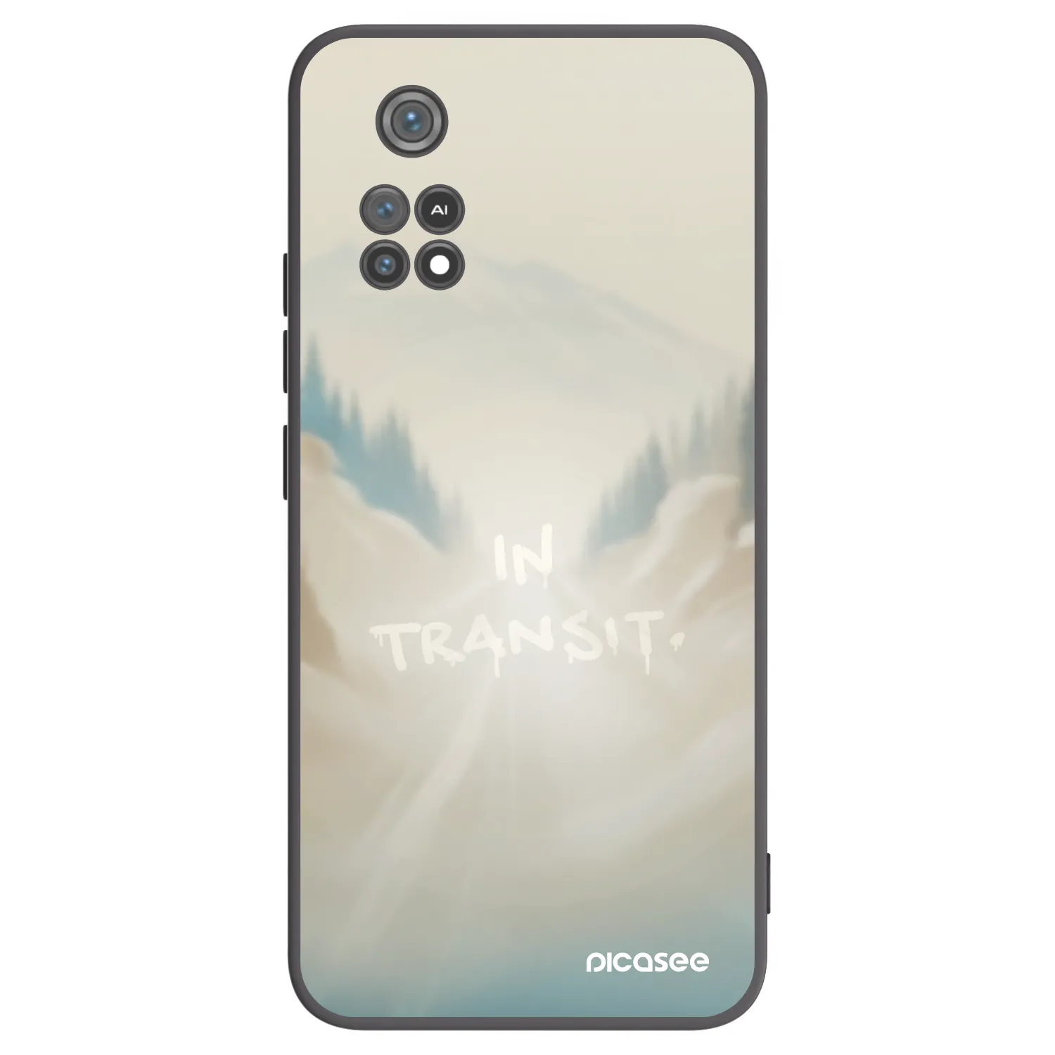 Picasee Μαύρη θήκη σιλικόνης για Xiaomi Poco M4 Pro - IN TRANSIT